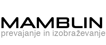 Mamblin prevajanje in izobraževanje